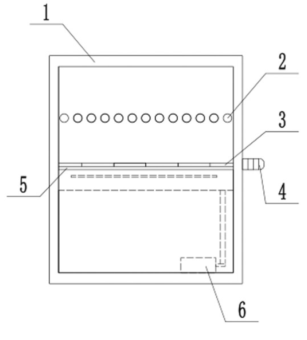 電磁加熱烤串機(jī)結(jié)構(gòu)示意圖
